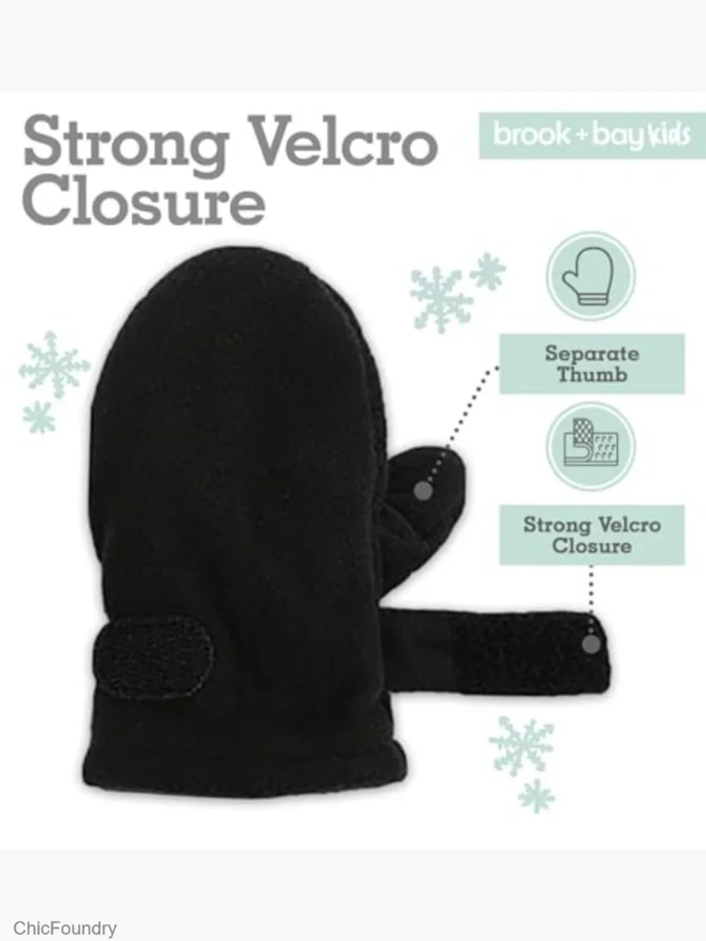 Toddler Fleece Hat & Mittens Set Sherpa Lined Winter